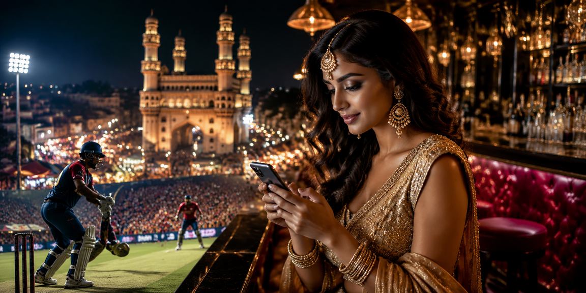 Cricket betting enthusiast at Hyderabad Charminar